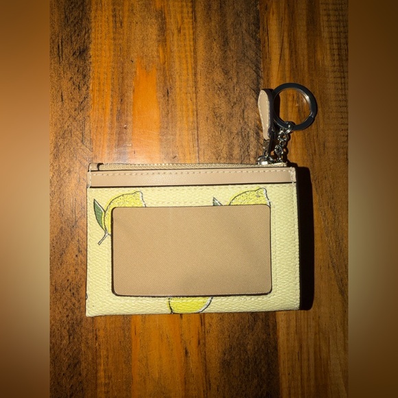 Coach Yellow Lemon Card Holder - Picture 2 of 6